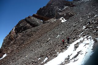 34 Climbing The Steep La Canaleta On The Way To Aconcagua Summit
